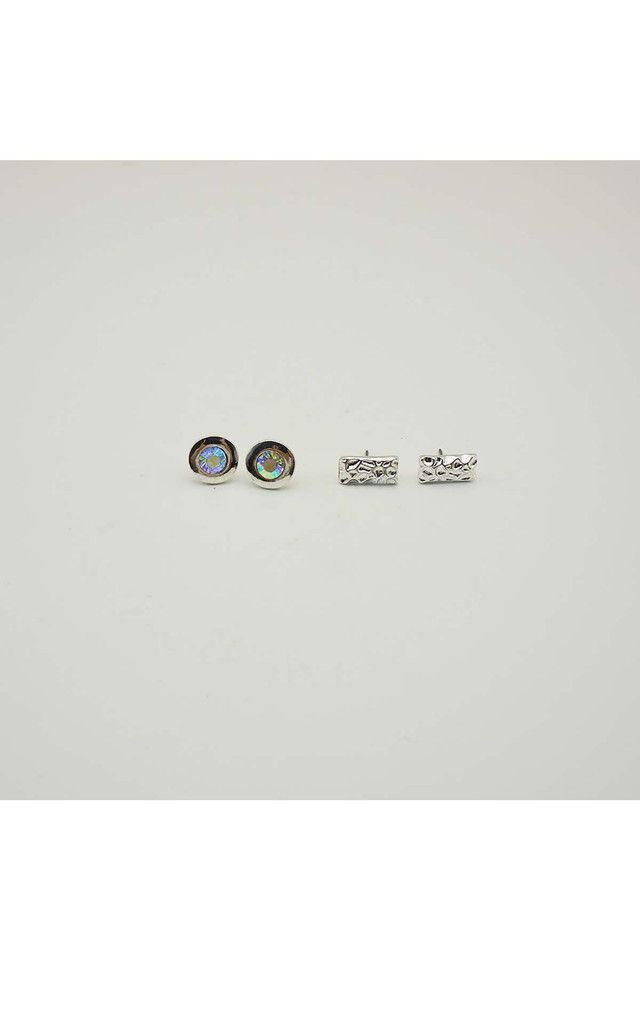 Aro Set Rainbow Plateado i-D