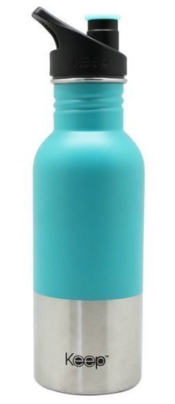 BOTELLA METALICA 600ML KEEP celeste-0