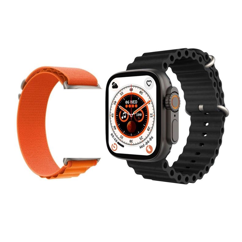 Smartwatch Bluetooth llamadas 2,1" 380mAh DT8 ULTRA MAX - negro-0