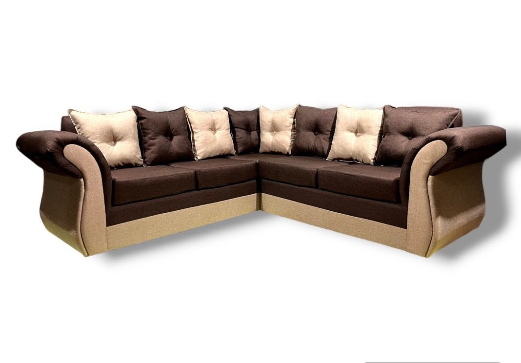 Seccional 5 cuerpos marsella bicolor lino café beige-0