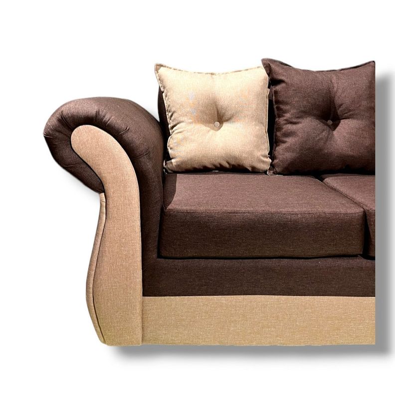 Seccional 5 cuerpos marsella bicolor lino café beige-2