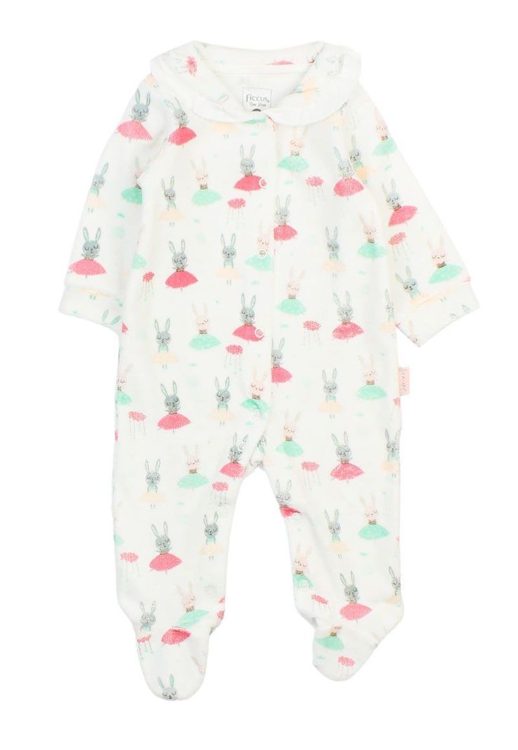 Osito newborn niña plush estampado ballerinas 127-0
