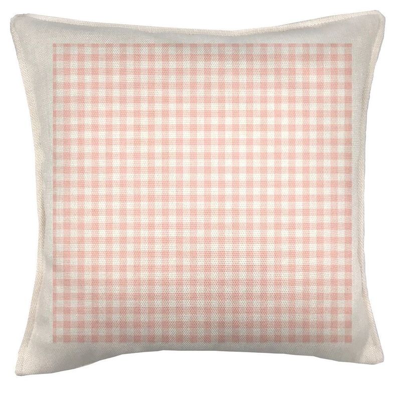 Cojín Cuadrille rosa, 45x45-0