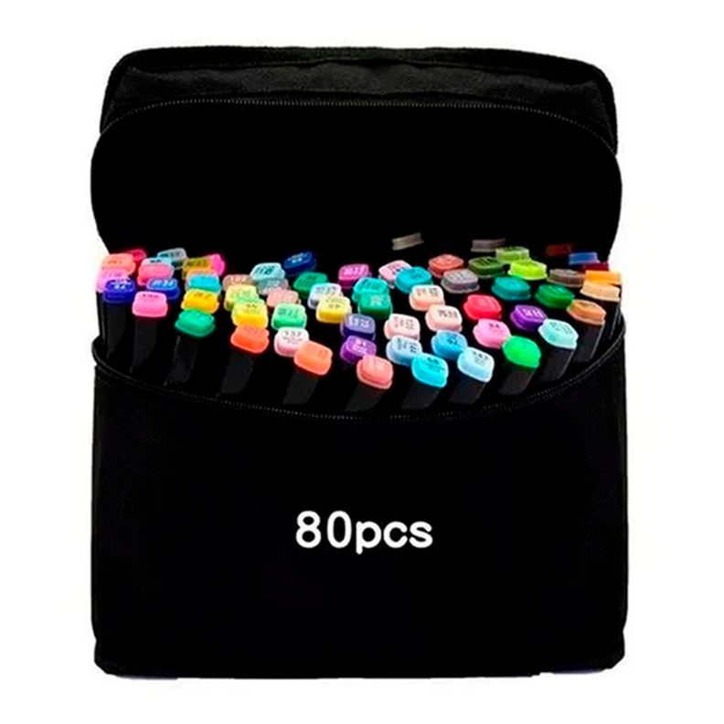 Kit 80 Lápices Marcadores-1