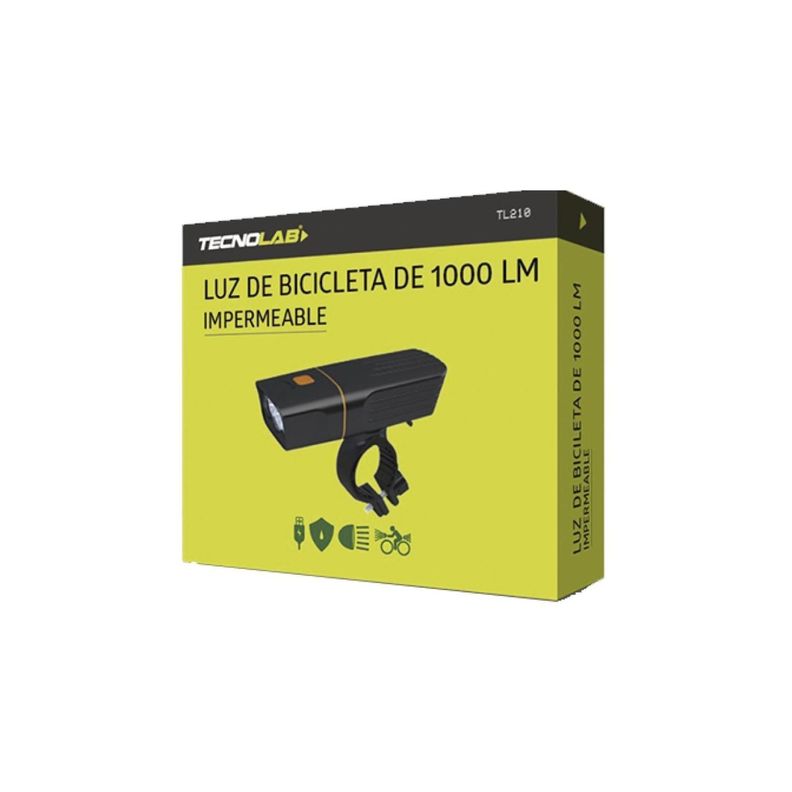 Luz Led Impermeable Para Bicicleta 7500 K Carga USB Tecnolab-4