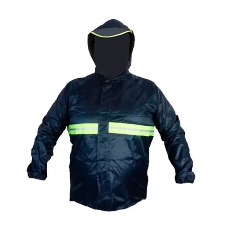 Traje De Lluvia Con Reflectante Y Visera Raincoat-1