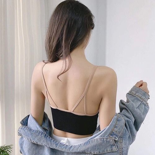 Crop Top Sujetador Con Cremallera-2