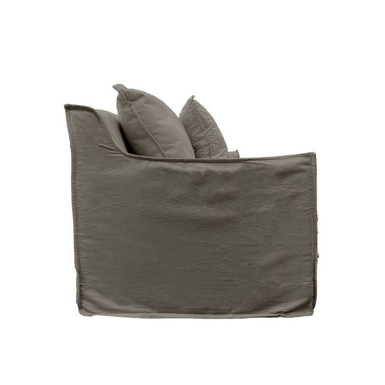 Sofá Puangue Lino Gris Piedra 3C-3