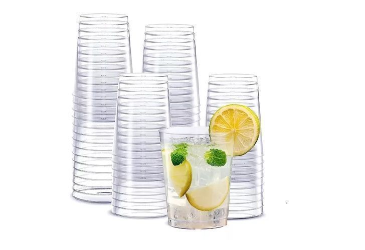 25 Set Vasos Desechables Plastico Vaso Acrilico-0
