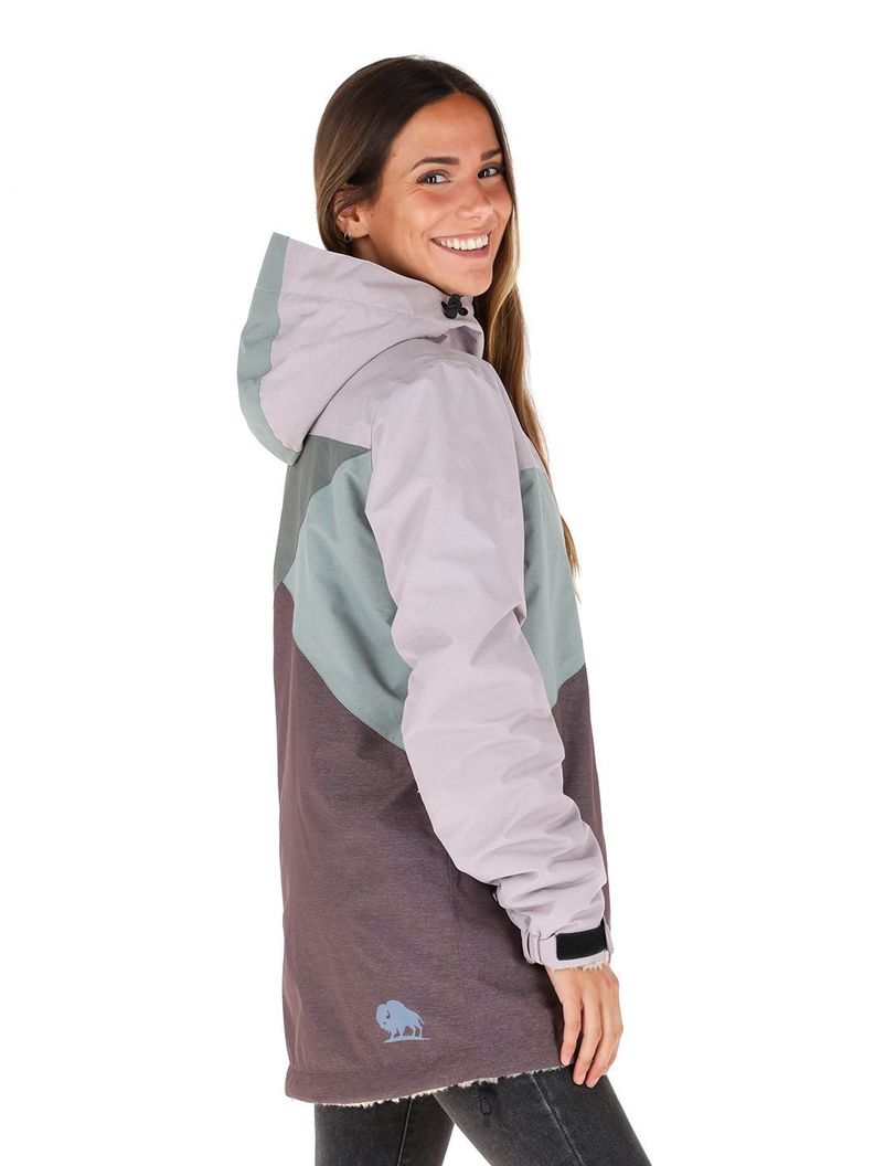 Parka Impermeable Reversible Camaleon 2 Mujer Buffalo-2