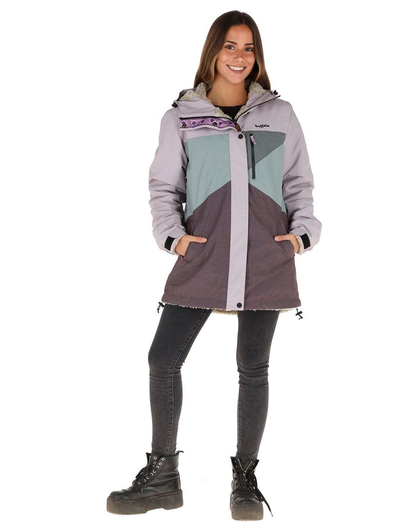 Parka Impermeable Reversible Camaleon 2 Mujer Buffalo-1
