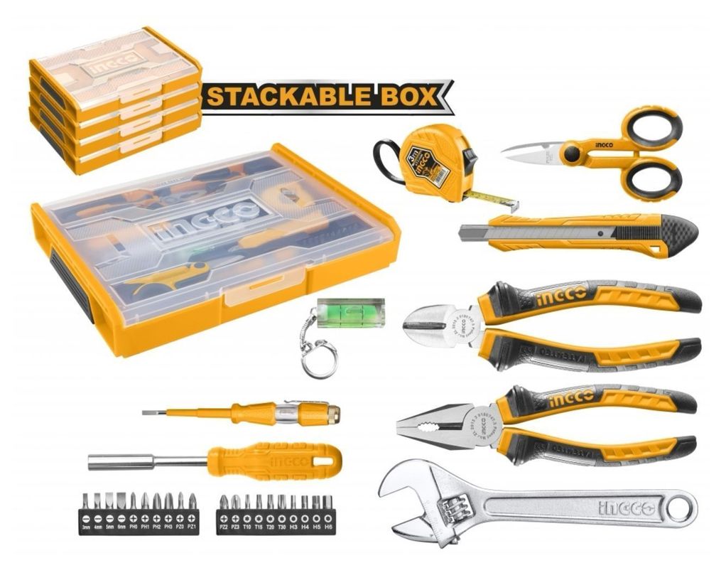 Set Juego De 29 Piezas Ingco + Caja Apilable -3