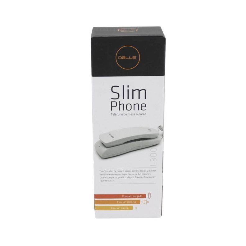 Teléfono Fijo de Pared Tipo Gondola Blanco Dblue-3