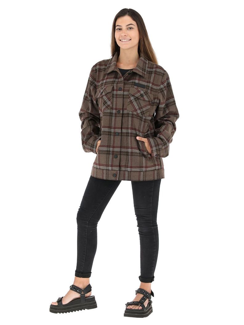 Chaqueta Pesquera Tartan Mujer-1