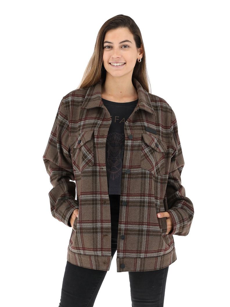 Chaqueta Pesquera Tartan Mujer-0