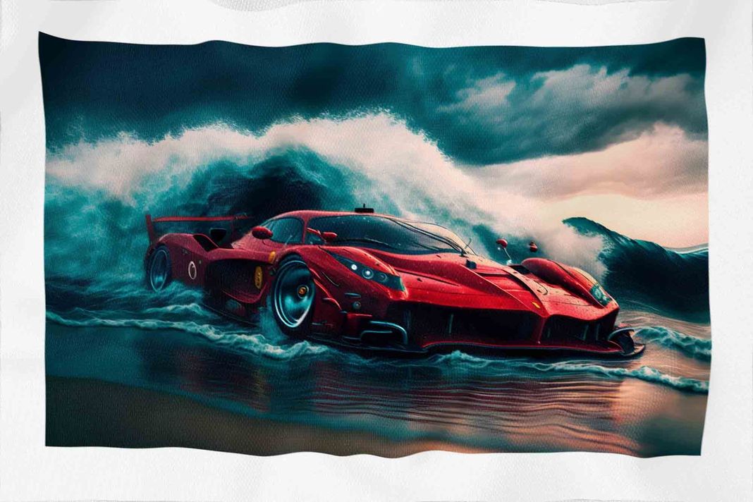 Tela Impermeable Estampada Carros D13 50cm x 70cm-2