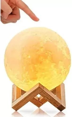 Lámpara Luna Velador Escritorio 3d Recargable Multicolores-0