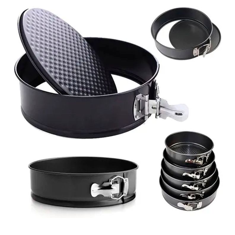 Set 6 Moldes Redondo Antiadherente Torta Queque Repostería-2