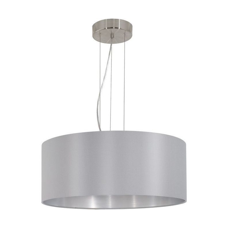 Lámpara Colgante Maserlo Acero Gris E27 3X60W COD.31606-0