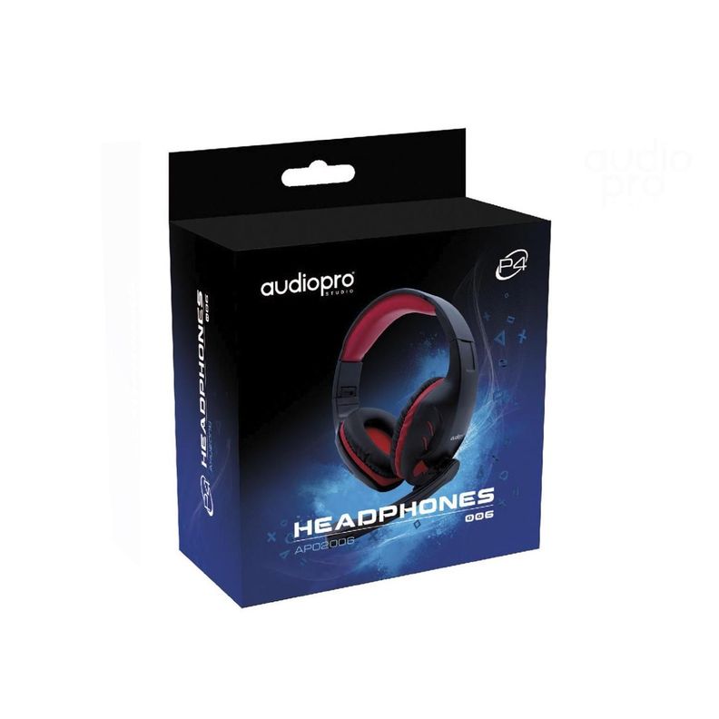 Audífono Gamer PS4 Xbox PC Jack 3.5mm Con Microfono Azul Audiopro-2