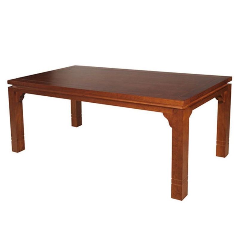 MESA DE COMEDOR LUCIANA RECTANGULAR 92 X 200 CM MADERA COLOR MIEL-1