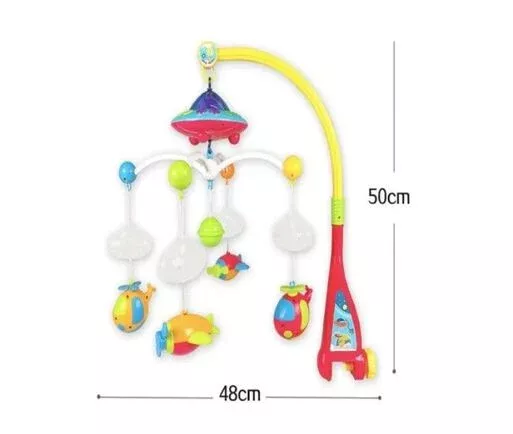 Movil Musical Con Control Y Luz De Proyeccion Para Bebe-1