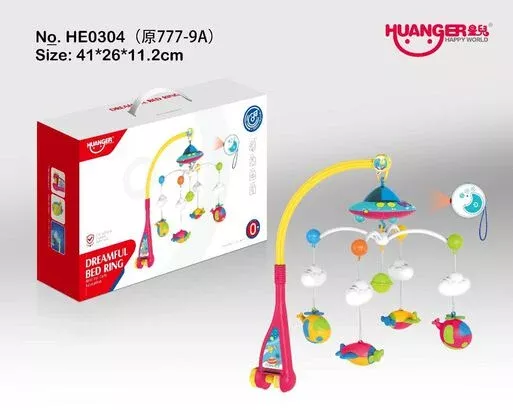 Movil Musical Con Control Y Luz De Proyeccion Para Bebe-4
