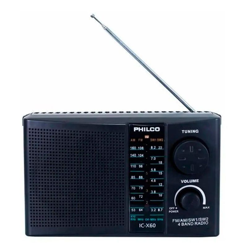 Radio Philco Ic-x60 4 Bandas Am-fm-sw1-sw2 -malik-0