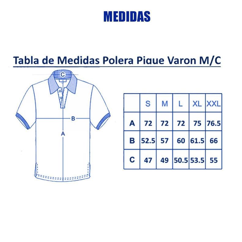 Polera Manga Corta Pique Azulina Para Hombre-1