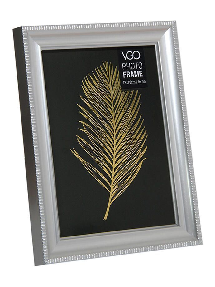 Marco plastico metalizado Plateado 20x25 cm Plata