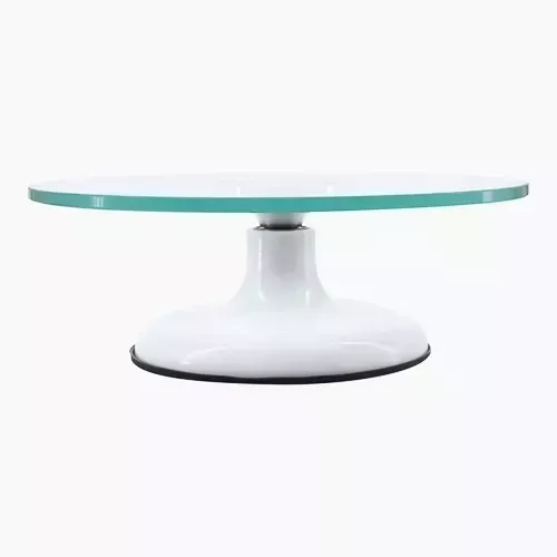 Base Giratoria Tortas Plato Giratorio Base Vidrio 30cm -1