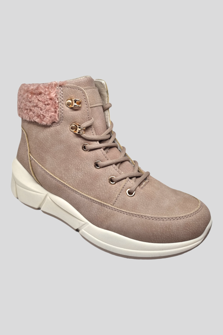 Botin mujer con chiporro palo rosa-0