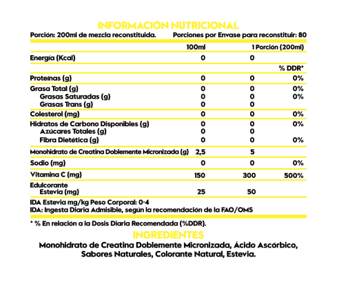 Creatina 432 gramos - 80 servicios - Mango maracuya - ITALO GROTTINI-1