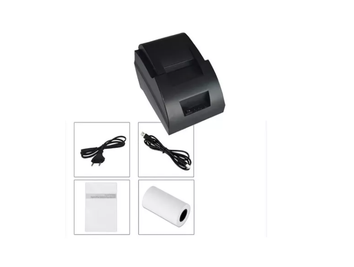 Impresora Térmica Usb Rollo 58mm Rj11 +2 Rollos Papel-2