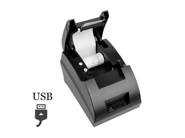Impresora Térmica Usb Rollo 58mm Rj11 +2 Rollos Papel-1
