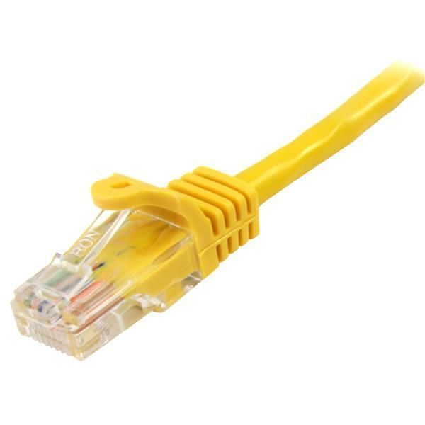 Cable de Red de 0,5m Amarillo Cat5e Ethernet sin Enganche-1