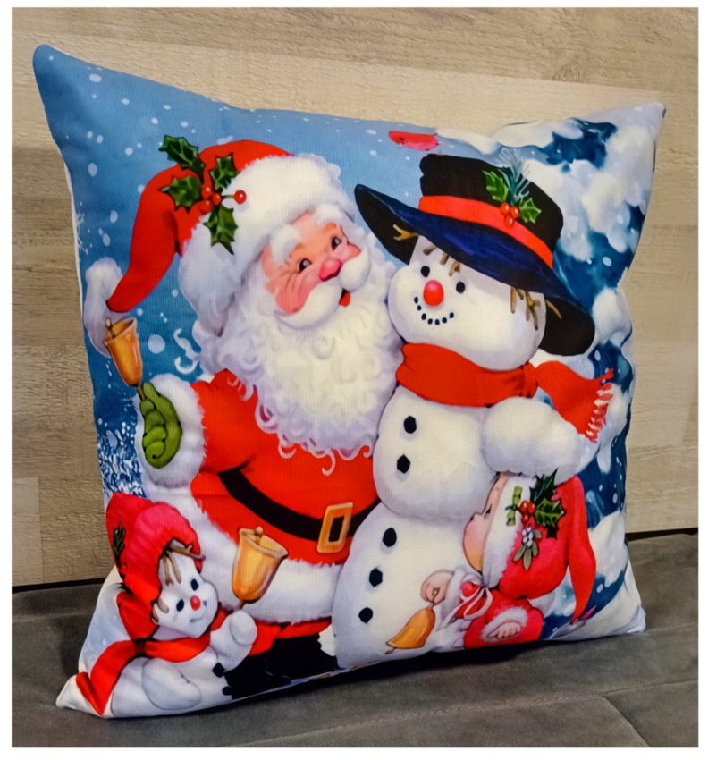 Cojín Felpa 45x45 cm De Navidad Papa Noel Pascua Extra Suave -2