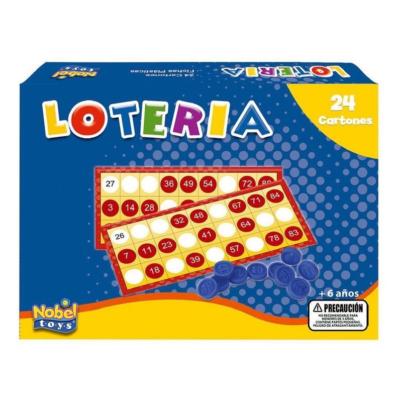 Juego de Salón Lotería 24 Cartones-0