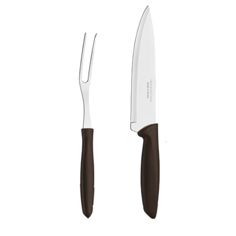 Pack 2 Cuchillo Parrillero Y Tenedor Para Barbacoa -0