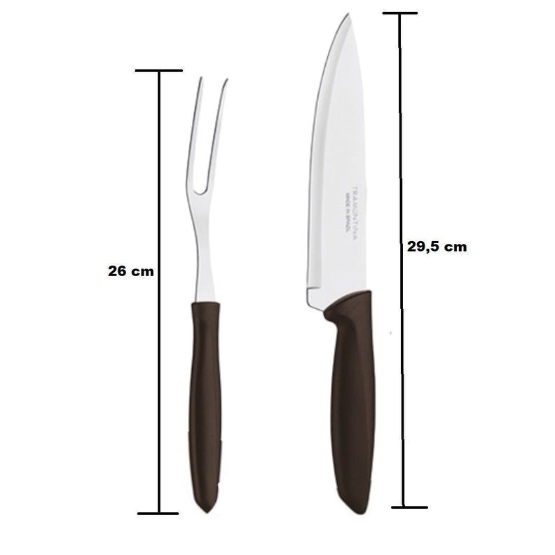 Pack 2 Cuchillo Parrillero Y Tenedor Para Barbacoa -1