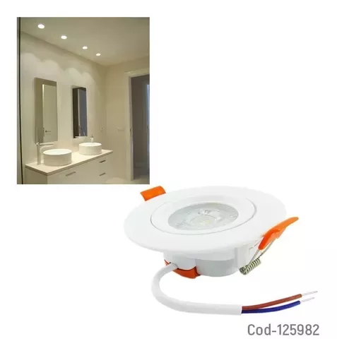Foco Basculante Led Embutido 6,5w Para Cielo-3