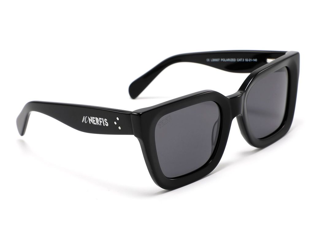 Anteojos de sol Marsella Eco Acetato Black Nerfis-0