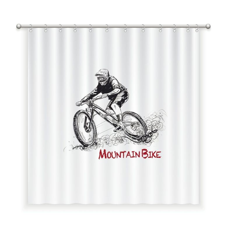 CORTINA DE BANO ALGODON MOUNTAIN BIKE Blanco