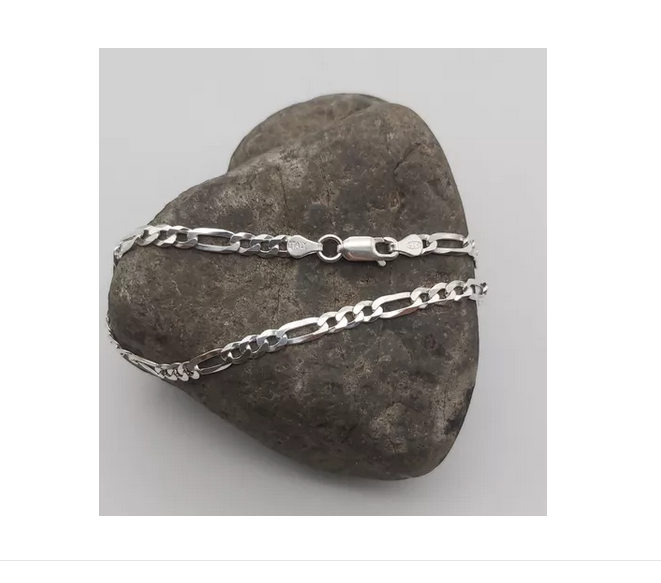 Pulsera Hombre Cartier Plata Fina Italiana 925 4mm-2