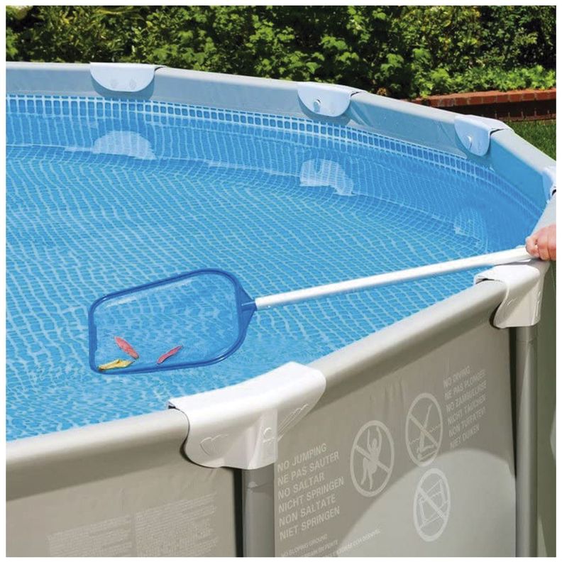 Malla Plana Para Limpieza Piscina Mango Aluminio-4