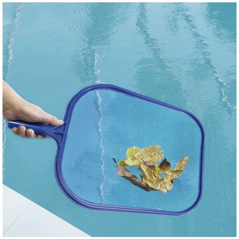 Malla Plana Para Limpieza Piscina Mango Aluminio-5