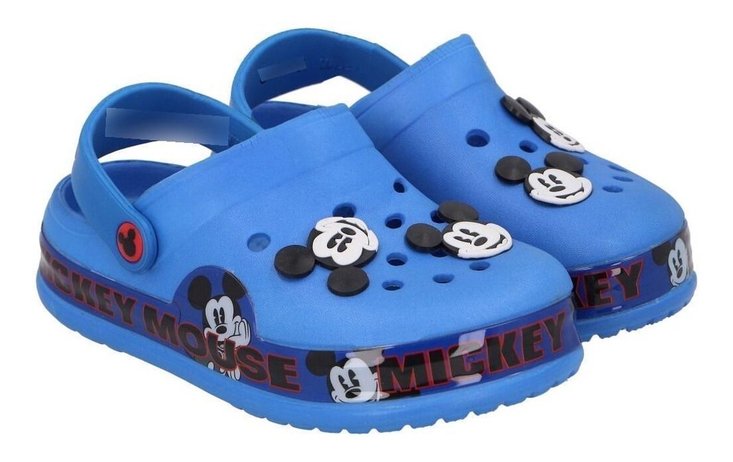 Chala Infantil Clogs Luces Mickey Nuevo Original Disney-0