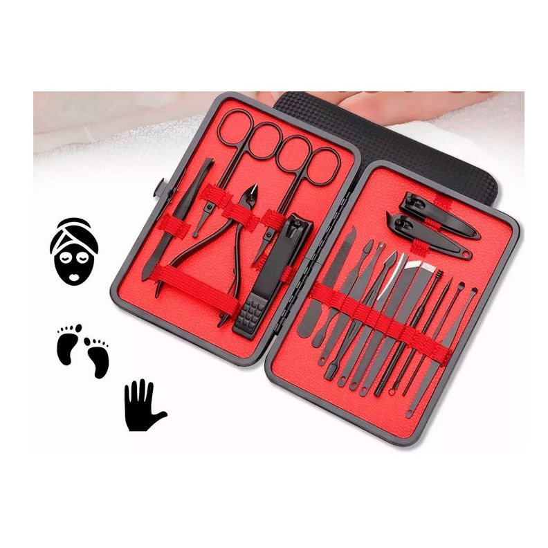 Set De Manicura Cortauñas Kit De Aseo Profesional -5