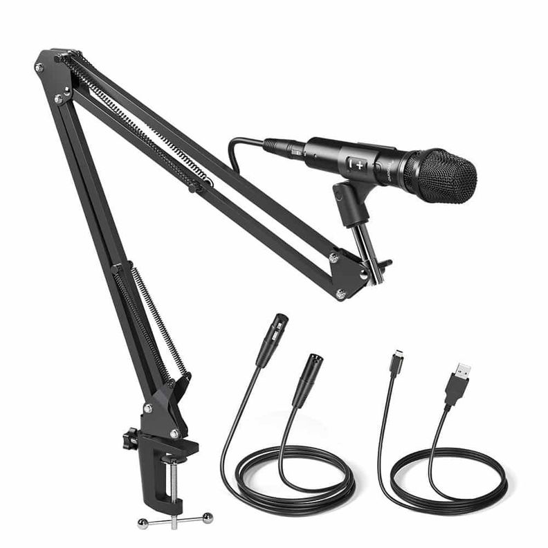 Kit Micrófono Dinámico Maono entrada USB, XLR – AU-HD300S-0