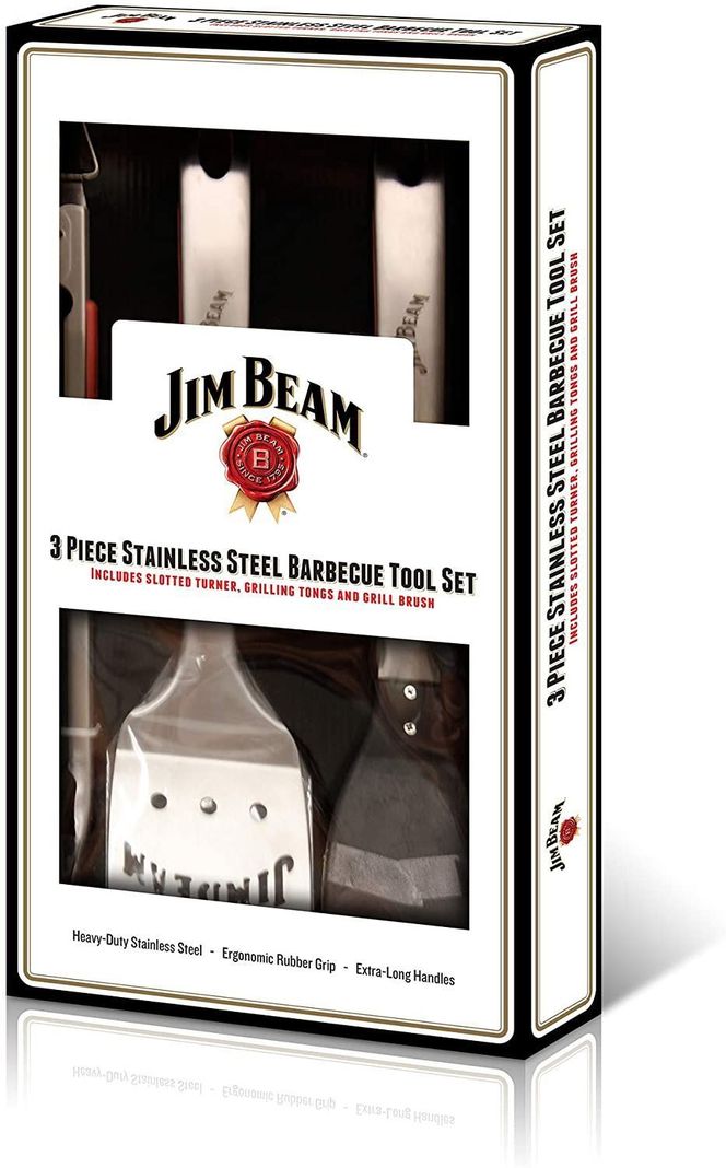 Set Parrillero 3 Piezas Acero Inoxidable Jim Beam-2